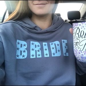 BRIDE crop hoodie